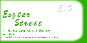 eszter streit business card